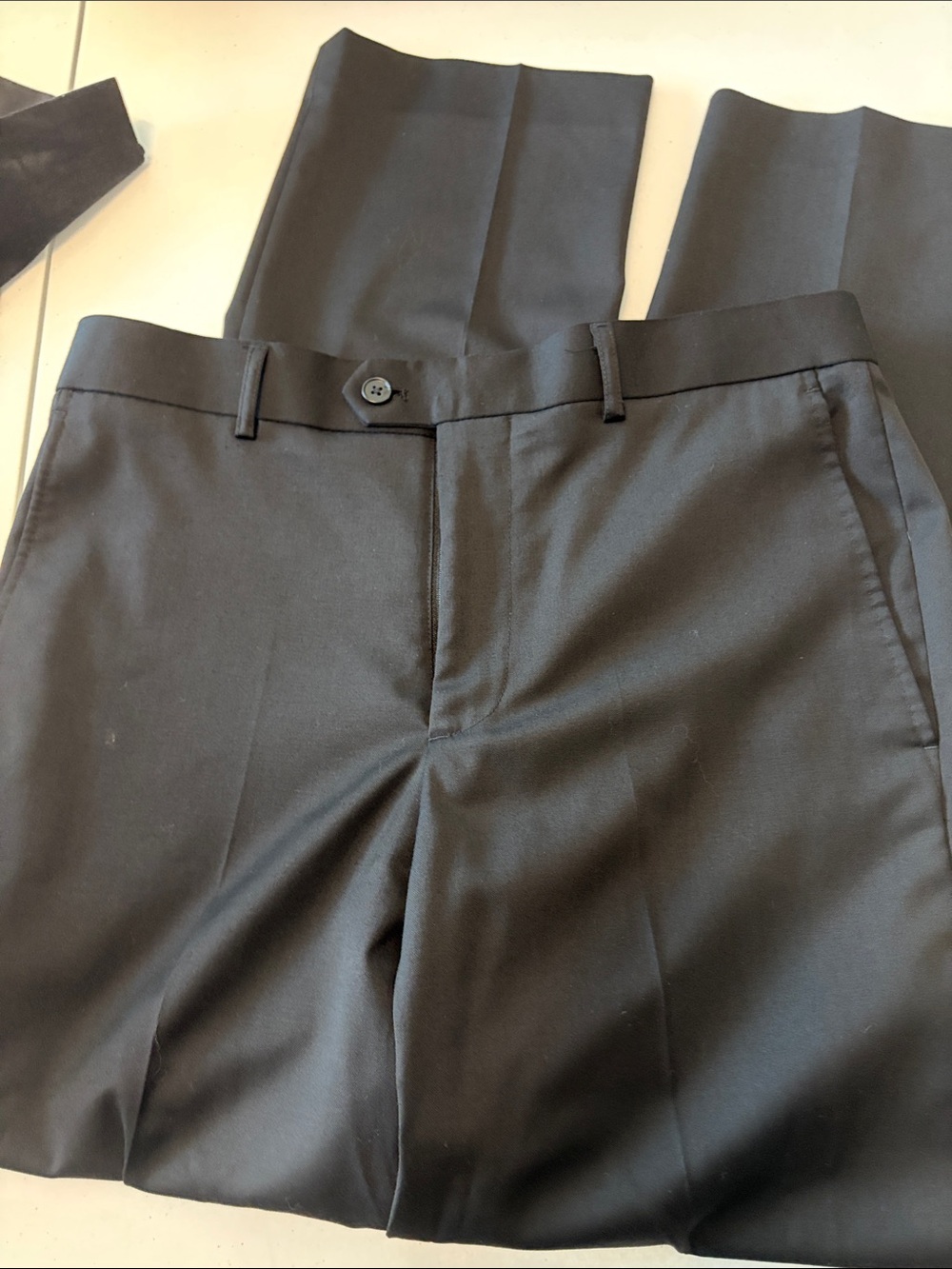 Men's Black Flat Front Dress Shorts - Sleek Tailored Look